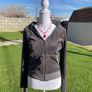Juicy Couture Gray Zip-Up Jacket